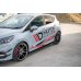 Накладки сплиттеры на пороги Вар2 на Ford Fiesta VIII ST